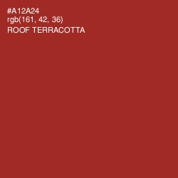 #A12A24 - Roof Terracotta Color Image